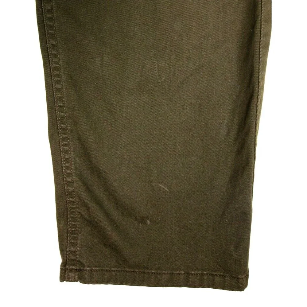 Brooks Brothers Casual Chino Pants Flat Front Pockets Men's Size 36 x 32 Green